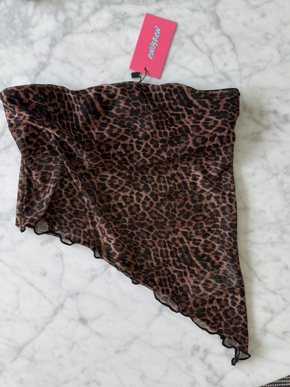 Edikted Leopard print tube top NWT!!!